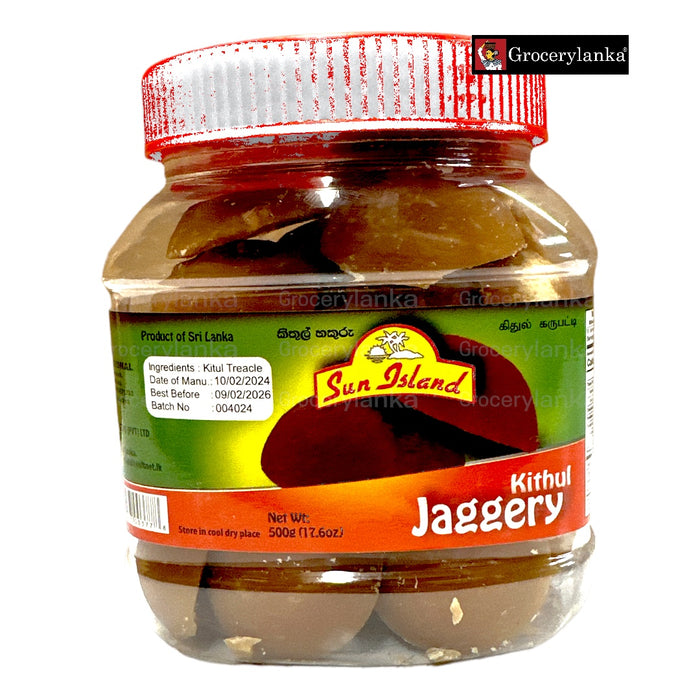 Sun Island Jaggery Cubes 500g (Bottle)