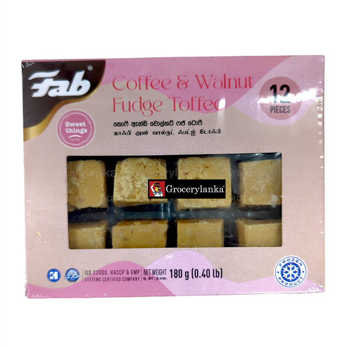 Fab Coffee and Walnut Fudge Toffee 12Pc