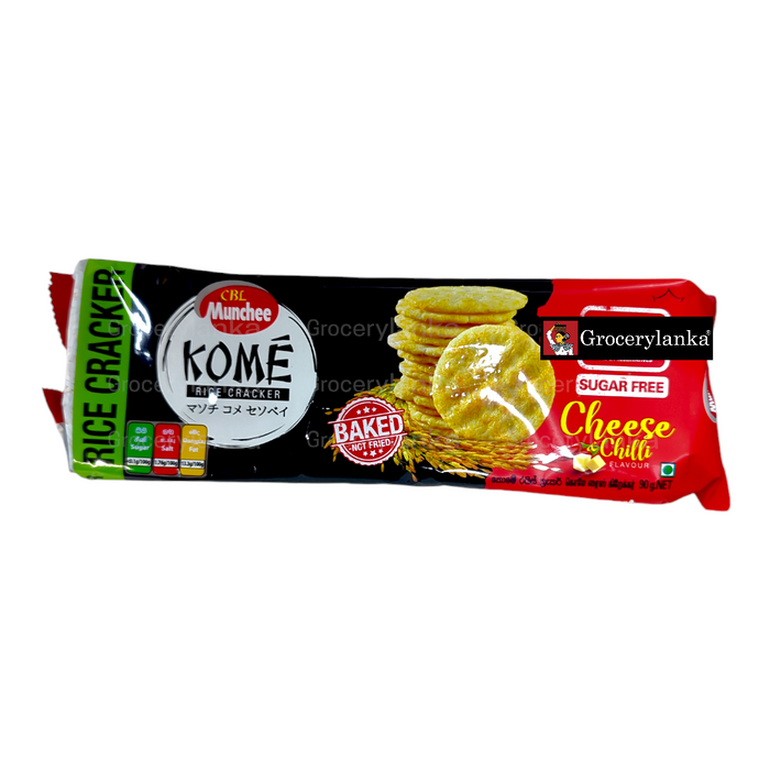 Munchee Kome Rice Crackers - Cheese & Chili 90g