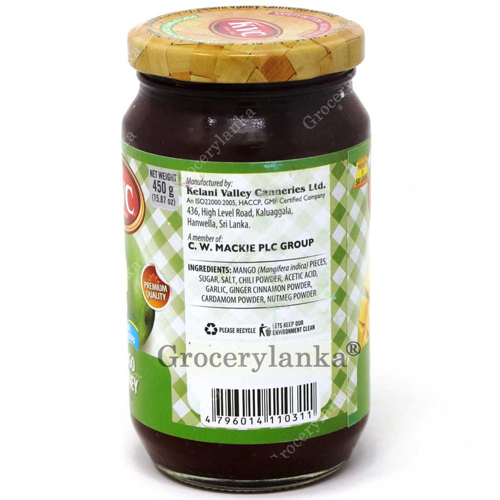 KVC Mango Chutney 450g Information 